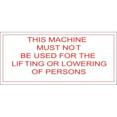 Lifting or lowering persons Lifting or lowering persons